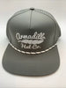 Armadillo Hat Co Ace Gray 5 Panel Rope SnapBack Hat Cap